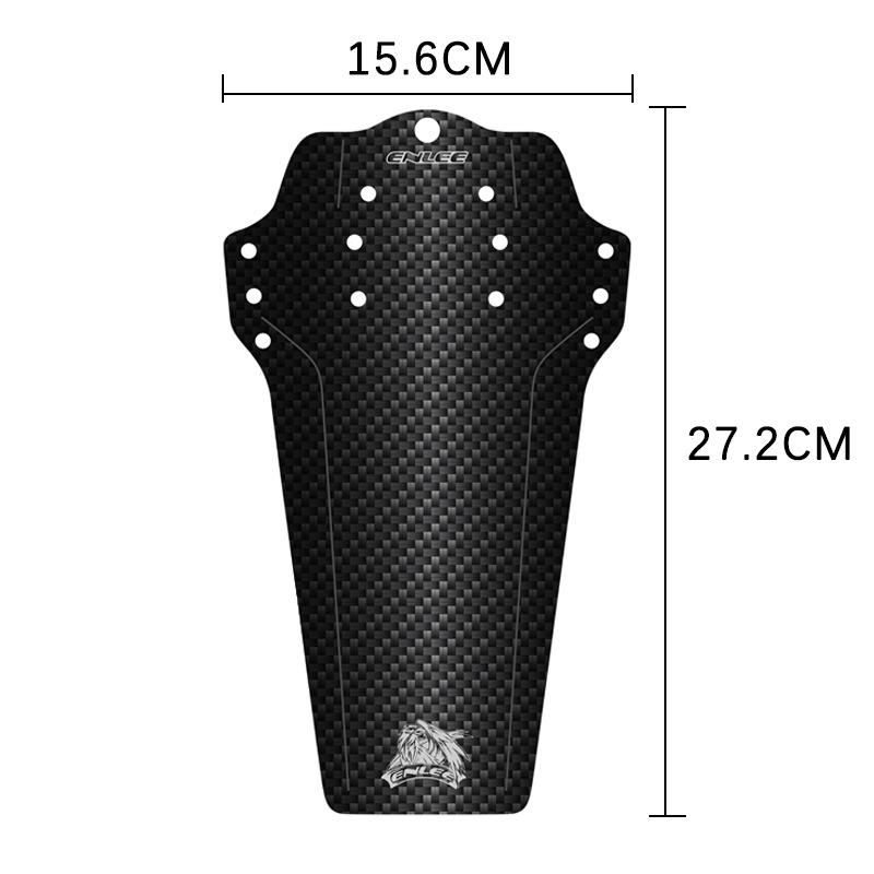 ENLEE Mountain Bike Fender, Carbon Fiber Grain Color DH Downhill Mountain Bike Saddle Universal Mud Removal Tile