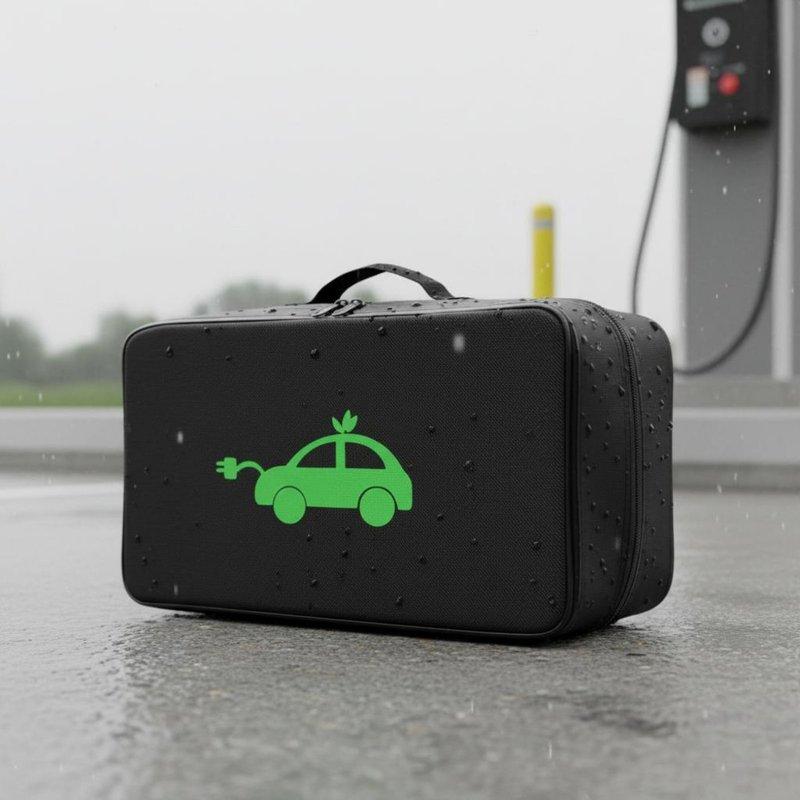 Electric Charging Cord Bag Retardant Electric Vehicle Charger Case Car Charger Cord Storage Bag Fire Resistant for Travel