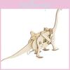 Kids Wooden Diy Mechanical Dinosaur Building Kit Educational Stem Toy Set