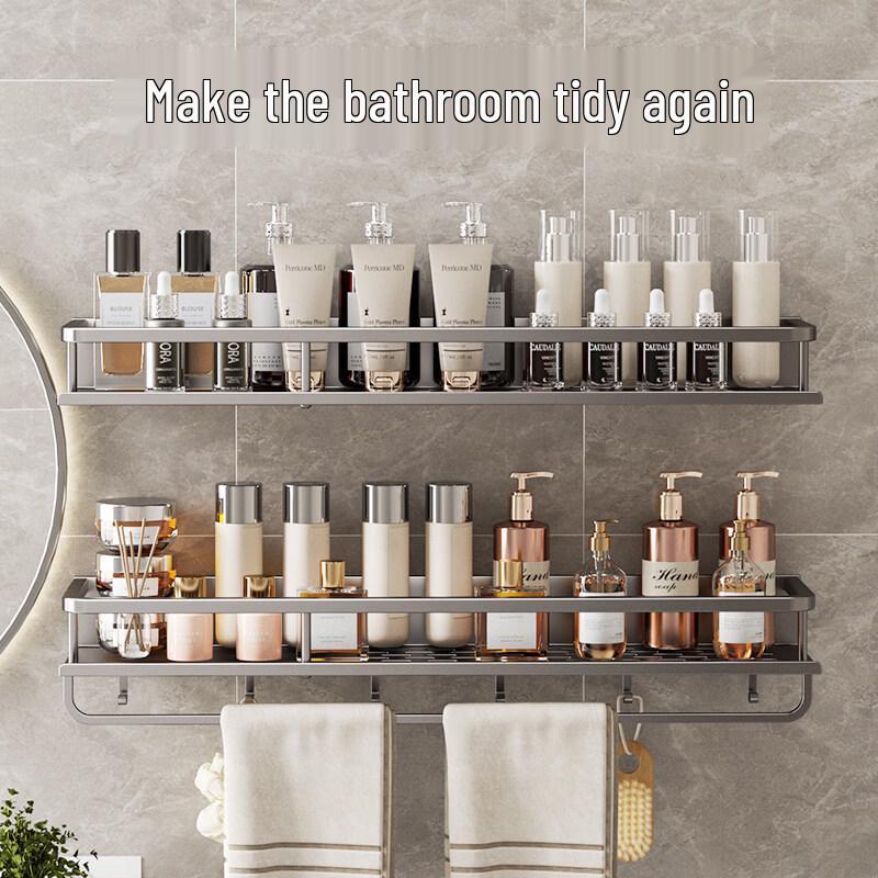 Danle Punch-Free Wall-Mounted Bathroom Shelf