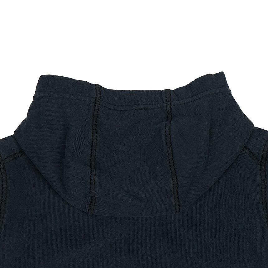 Stone Island Solid Color Hooded Pullover Long Sleeve Kids tops Navy-Blue 791661620-V0020