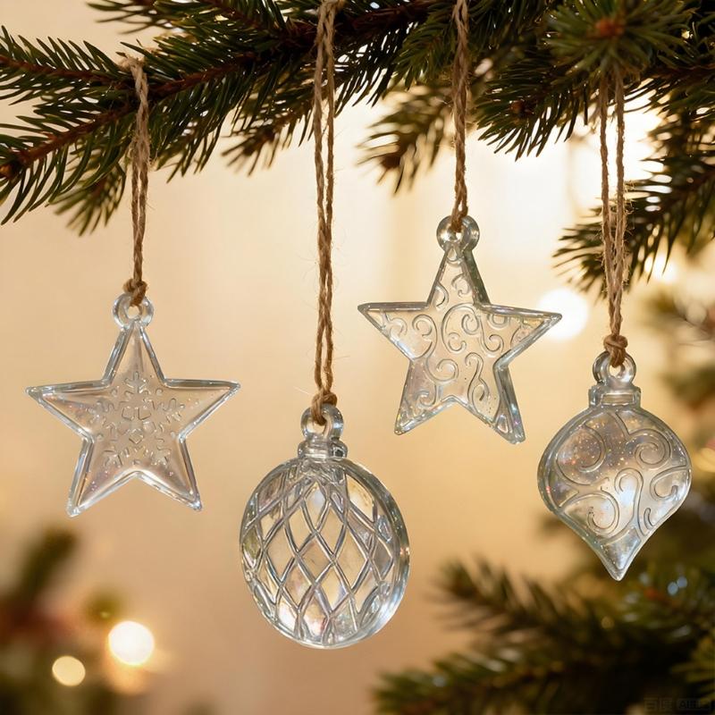 Creative Christmas Tree Ornament Mould Star Pendant Silicone Mold Hanging Accessories Epoxy Resin Jewelry Mold