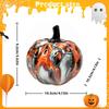 Pumpkin Figurine Halloween Decor Crafts Autumn Harvest Desktop Ornament Miniature for
