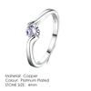 ZHOUYANG Top Quality Concise Crystal Ring Silver Color Austrian Crystals Full Sizes ZYR198 ZYR232
