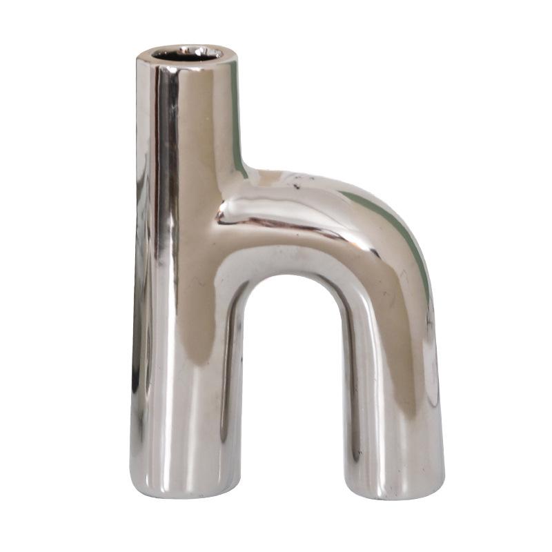 Nepravidelné ins kreativní ornamenty abecedy Keramická váza Domácí měkká dekorace moderní dekorace váza jednoduchá dekorace do pokoje