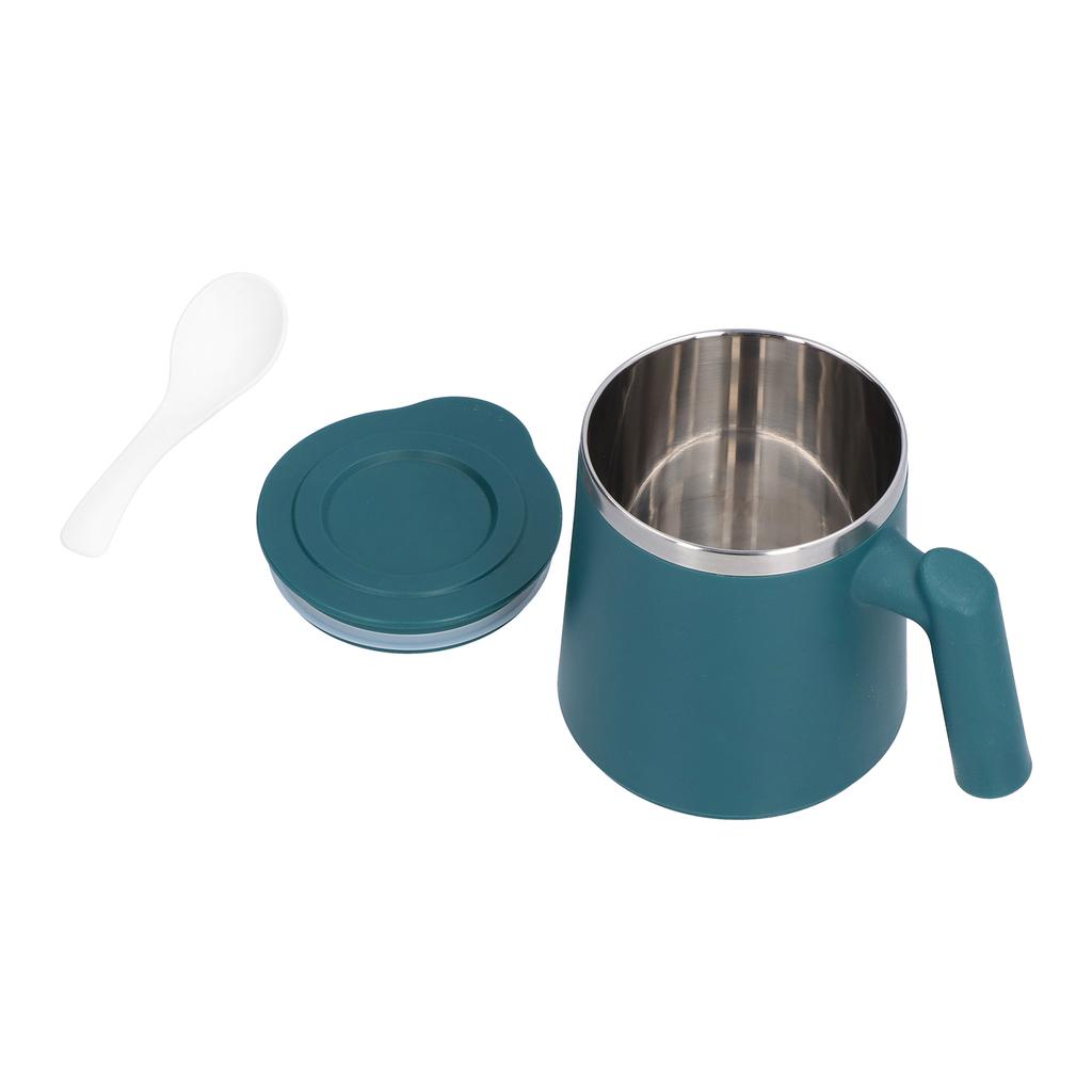 420ml Edelstahl Kaffeetasse Frühstückstasse Kaffee Milchbecher für Zuhause Büro CampingGrün