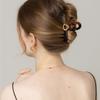 LILYKORI Brown Gold Triangle Hair Claw