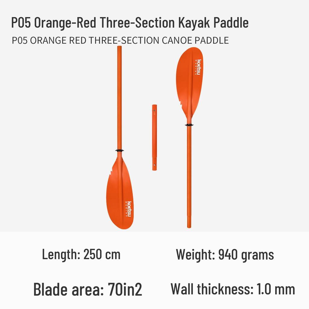 KOETSU Surf Paddleboard Dual-Use Aluminum Paddle: Single/Double Head Kayak & Paddleboard Paddle