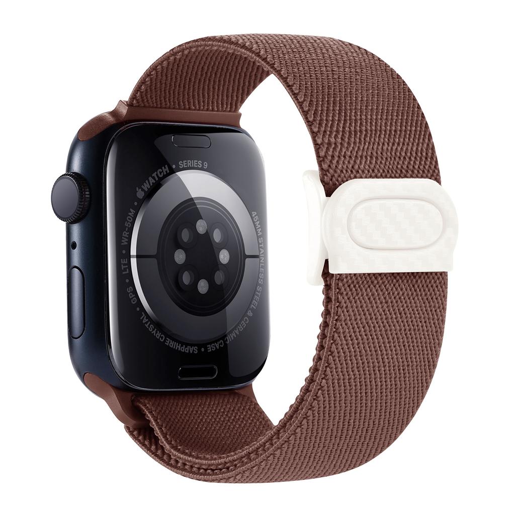 Nylon Strap For Apple watch band 45mm 40mm 44mm 41 46mm 49mm Elastic carbon bracelet correa iWatch series 9 8 7 6 se Ultra 2 10