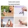 Portable USB Mini Handheld Fan with Digital Display and High-Speed Turbine