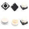 Tactile Push Button Switch Momentary 12*12*7.3MM Micro Switch Button with Knob White Black Yellow Blue Red Kit 12x12x7.3mm