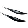 2pcs Car Headlight Eye Lid Covers ABS Carbon Headlight Lamp Eyebrows Trim Stickers for BMW 3 Series F30 F31 318i 320i 2012-2018