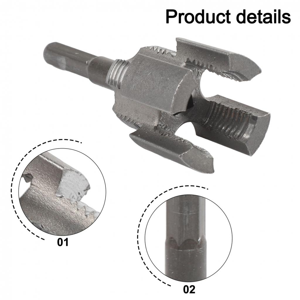 Alloy Steel Material 4-point Wire Opener Drill Bit Set PPR Water Pipe Opener