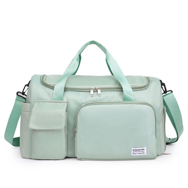Unisex Travel Gym Duffle Bag, Independent Shoe Compartment Wet Dry Separation Sports Luggage, Weekend Overnight Handbag