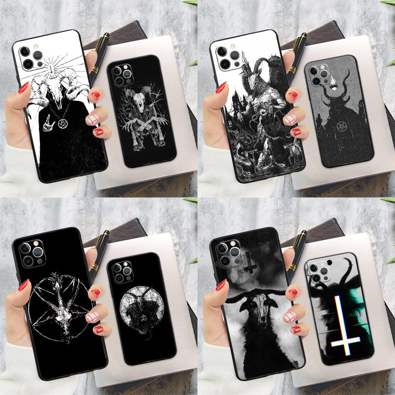 Devil Satan Dark Art Phone Case For iPhone 16 Pro 11 12 13 14 15 Pro Max Mini XS X XR 7 8 16 Plus Cover Coque