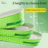 1 Pair Breathable Air Cushion Acupoints Arch Insoles Shock Absorbing Anti-Odor Sweat Insole Height Increase Pad for Sports Shoes