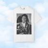 Iconic Pop Legend Portrait Tee | Vintage Style Black and White Graphic Shirt