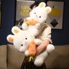 Kawaii Karotten-Hase Plüschtiere Entzückende Hasenpuppen Kuschelkissen Sanftes Tierkissen Mädchen Kinder Geburtstags-Weihnachtsgeschenke