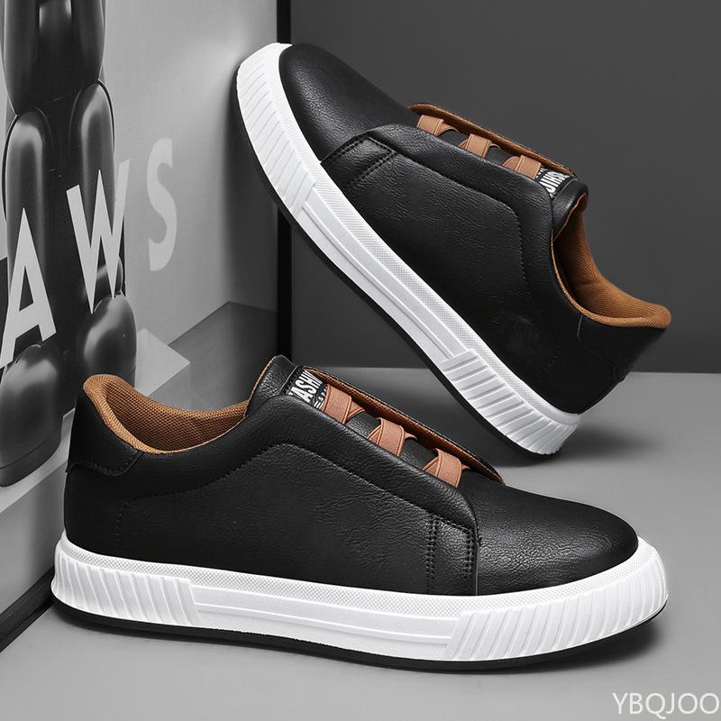 Fashion Trendy Shallow Mouth Men's Shoes 2025 Spring New Casual Personalized Men's Thick Soled Vulcanized Shoes Zapatos Hombre Sneakers