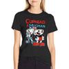 Cuphead Mugman Dynamic Duo Graphic T Shirt T-Shirt Cute Tops Blouse T-Shirts For Women Loose Fit