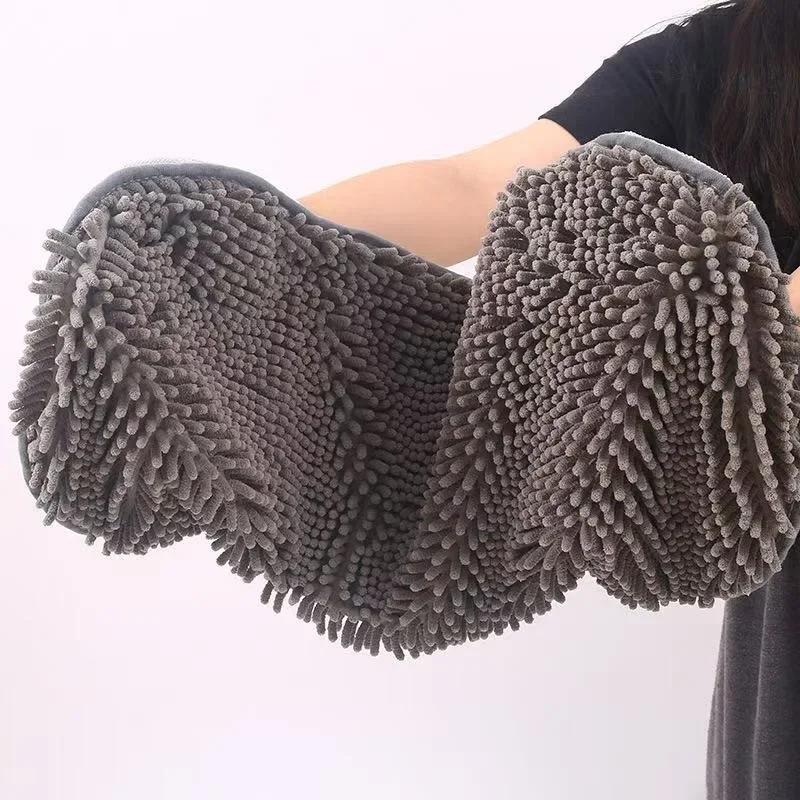 Haustierbadetuch, Speziell für Hunde entwickelt, Nimmt Wasser schnell auf, Katze und Hund Badetuch Haustierreinigungszubehör