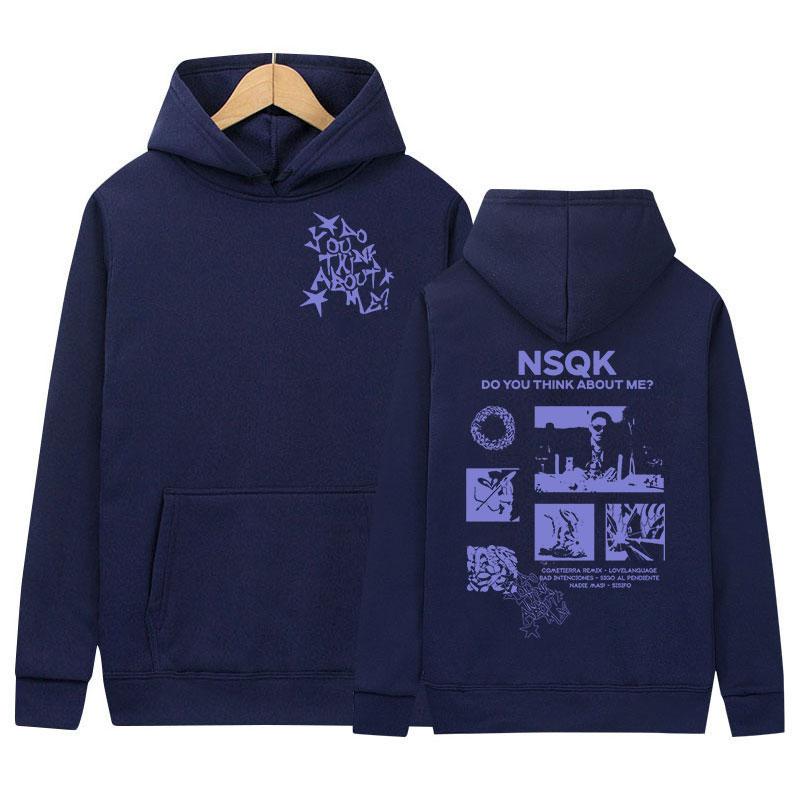 Rapper NSQK DO YOU THINK ABOUT ME 2025 New Album Hoodies Men's High Quality Harajuku Sweatshirt Hip Hop Fashion Hoody Streetwear