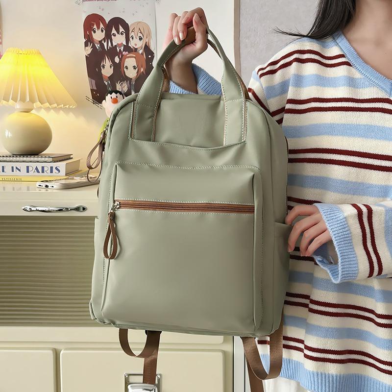 Schoolbag new college students multi-functional commuter bag travel simple backpack portable backpack junior high school students tutoring bag