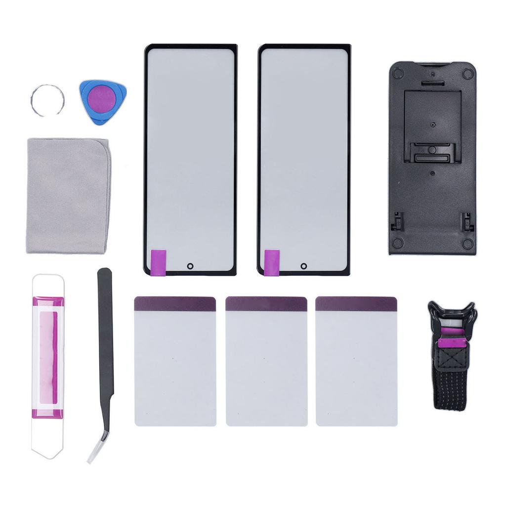 2 STÜCKE Bildschirmersatz für Galaxy Z Fold 4 5G F936 Telefon Front-Außenlinse Glasbildschirm mit OCA