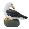 Resin Seagull Statue Sea Bird Figurine Mediterranean Style Ornament for Home Landscape Office