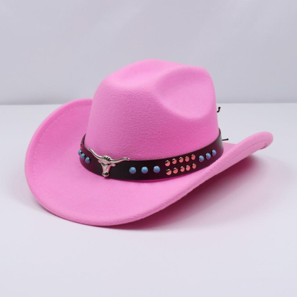 Cappello da cowboy a tesa piatta stile etnico autunnale e invernale da uomo e da donna, fedora western a tesa larga, cappello da ciclismo