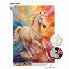 Pearl Painting 5D DIY Colorful Running Horse Gemstone Art Diamond Painting Kit for Adults/Beginners Gift Ideas Home Decor Wall Art
