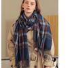 Femei Esarfa iarna ciucuri carouri sal lung gros cald