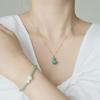 Elegant Chinese-Style Gourd Agate Necklace: Versatile, Light Luxury Pendant Sweater Chain