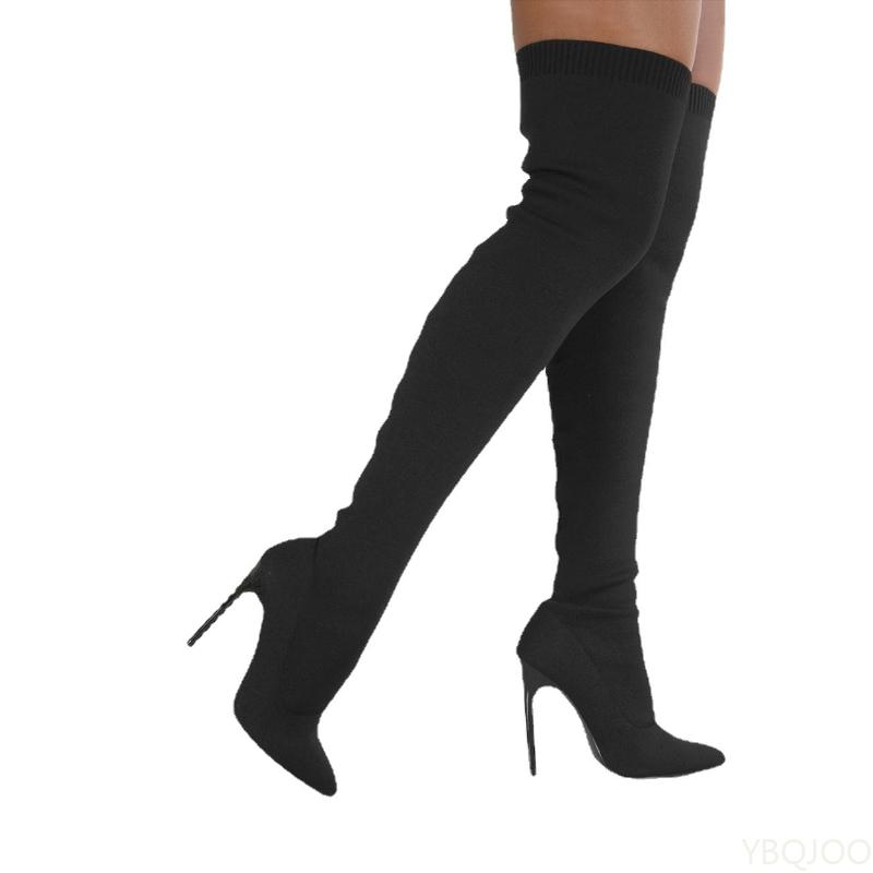 Autumn Winter Woolen Short Boots Women with Pointed Toes Thick Heels Simple Comfortable Temperament High-heeled Women's Boots