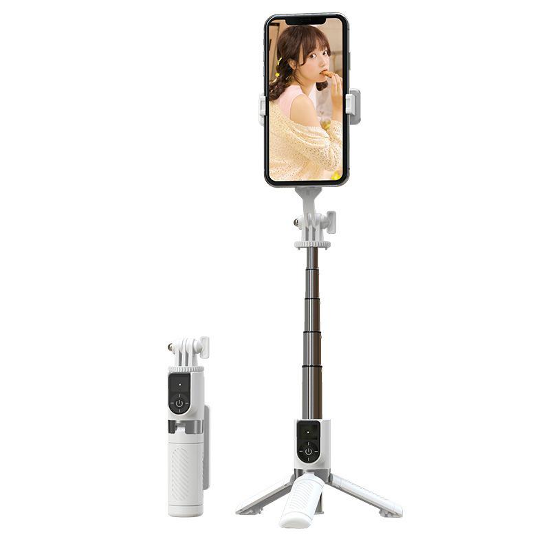Mini Aluminum Alloy Bluetooth Selfie Stick Tripod for Live Streaming