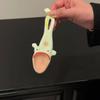 Creative Frog Spoon Ceramic Long Handle Spoon Household Quirky Soup Spoon Dessert Spoon Restaurant Household Kitchenware
