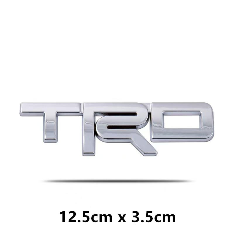 

1 шт. TRD логотип значок автомобиля эмблема украшения тела наклейки стильные наклейки аксессуары Silver