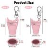 Fishtail Style Silicone Keychain Cap Lip Gloss Accessories Portable Durable Holder Keychain Compatible For Lipstick Storage Cap