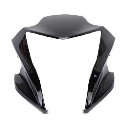 Motorcycle Front Upper Nose Headlight Fairing Cover Headlight Fairing Cowl Replacement for ER6N ER 6N 2012 2016 Black