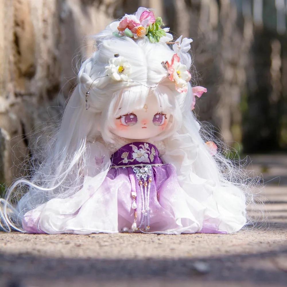 20cm Kawaii Cotton Doll Big Eyes No Attribute Plush Idol Stuffed Super Star Figure Dolls Can Change Clothes Gift for Girls Kids