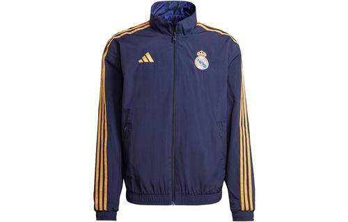 

Adidas Real Madrid Anthem Retro Sports Stand Collar Jackets Men s IQ0549 XS синий