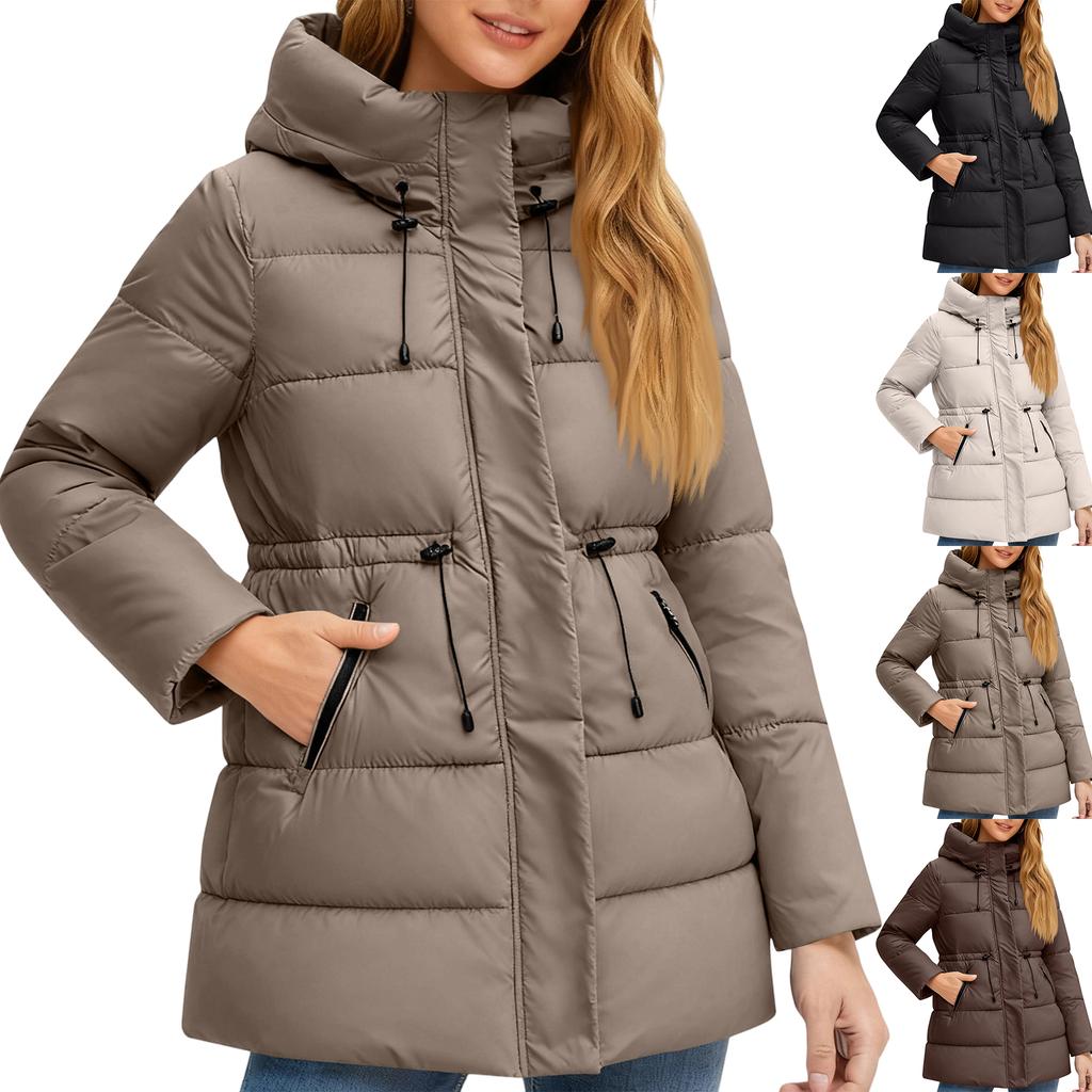 Women's Winter Warm Cotton Jacket Single Breasted Zipper Jacket