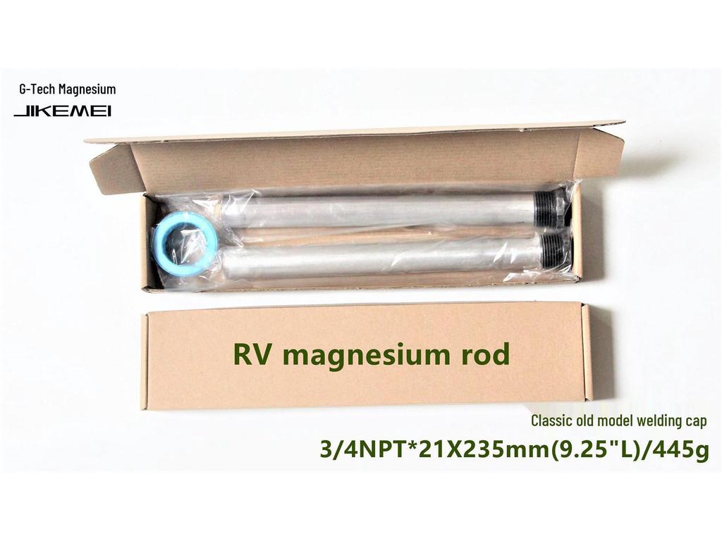 RV Water Heater Magnesium Anode Rod - 3/4 NPT US Standard, Two-Piece Set