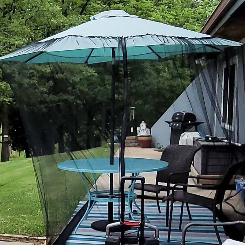1PCS Easy Setup Outdoor Canopy Mosquito Net Portable Sunshade Insect Proof Polyester Curtain for Garden Patio