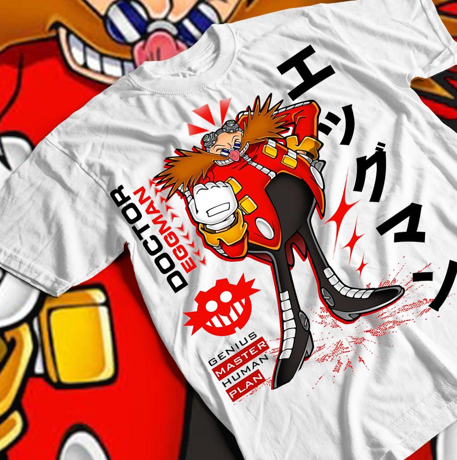 Dr. Eggman Heroes Vintage Tee S