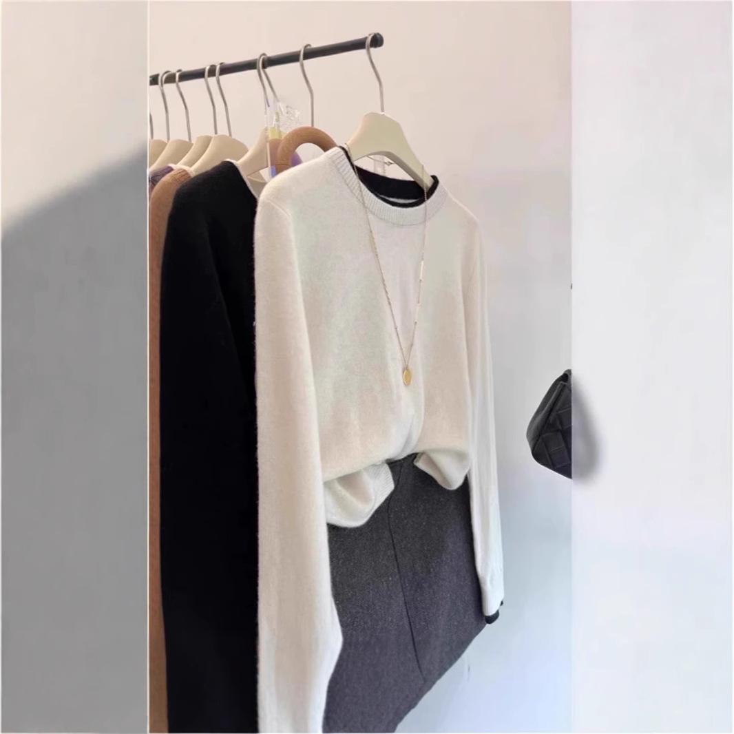 

Korean Lace Patchwork Wool Cardigan Sweater with Thick Long Sleeves Large чорний