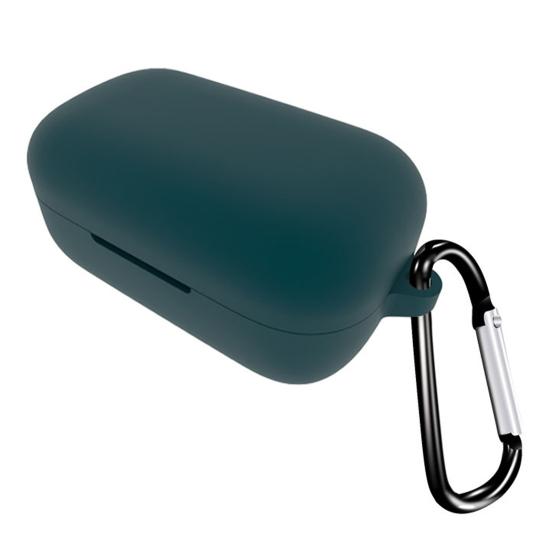 Earphone Case Dust-proof Bluetooth-compatible Earbuds Soft Silicone Cover with Carabiner for SENNHEISER MOMENTUM True 2