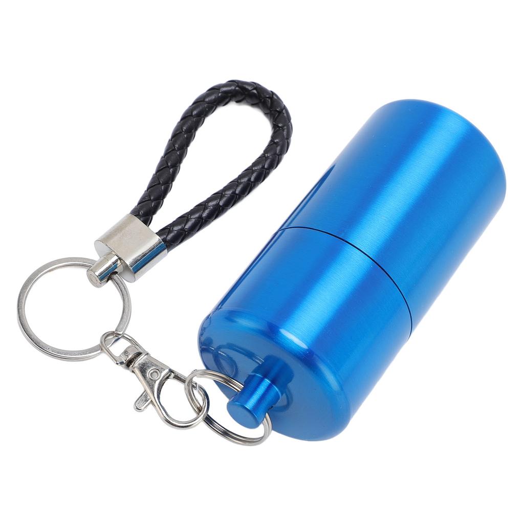Metall-Aufbewahrungsrohr Flaschenbehälter mit Deckel Schlüsselanhänger Luftdicht Aluminium Wasserdicht für Outdoor-Campingausflug