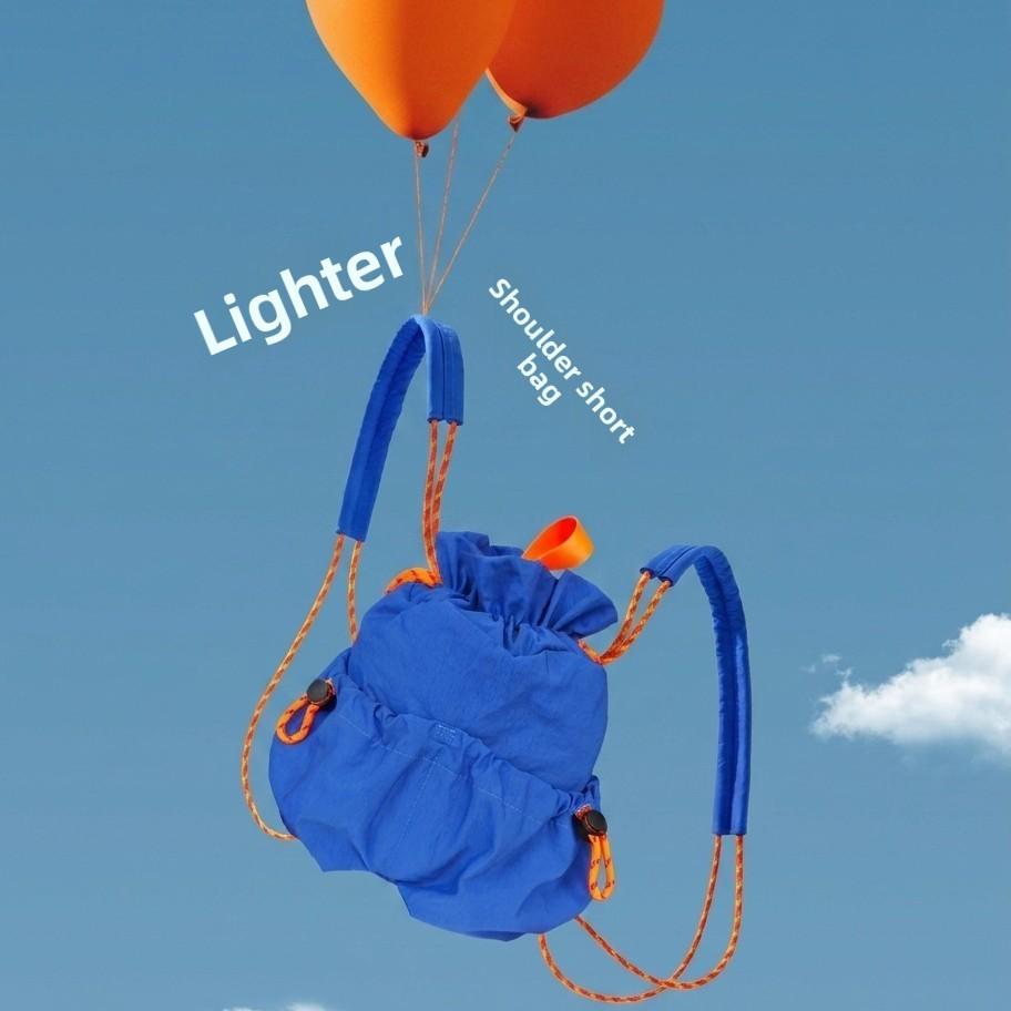 Minimalist Cloud Shape Nylon Mini Backpack For Casual Travel And Daily Use