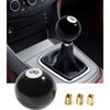 ESEWALAS Billiard Round Manual Gear Shift Lever Shifter Knob With 3 Adapters,Universal Gear Shift Stick Shifter Knob Lever Cover 4 5 6 Speed,Fit For